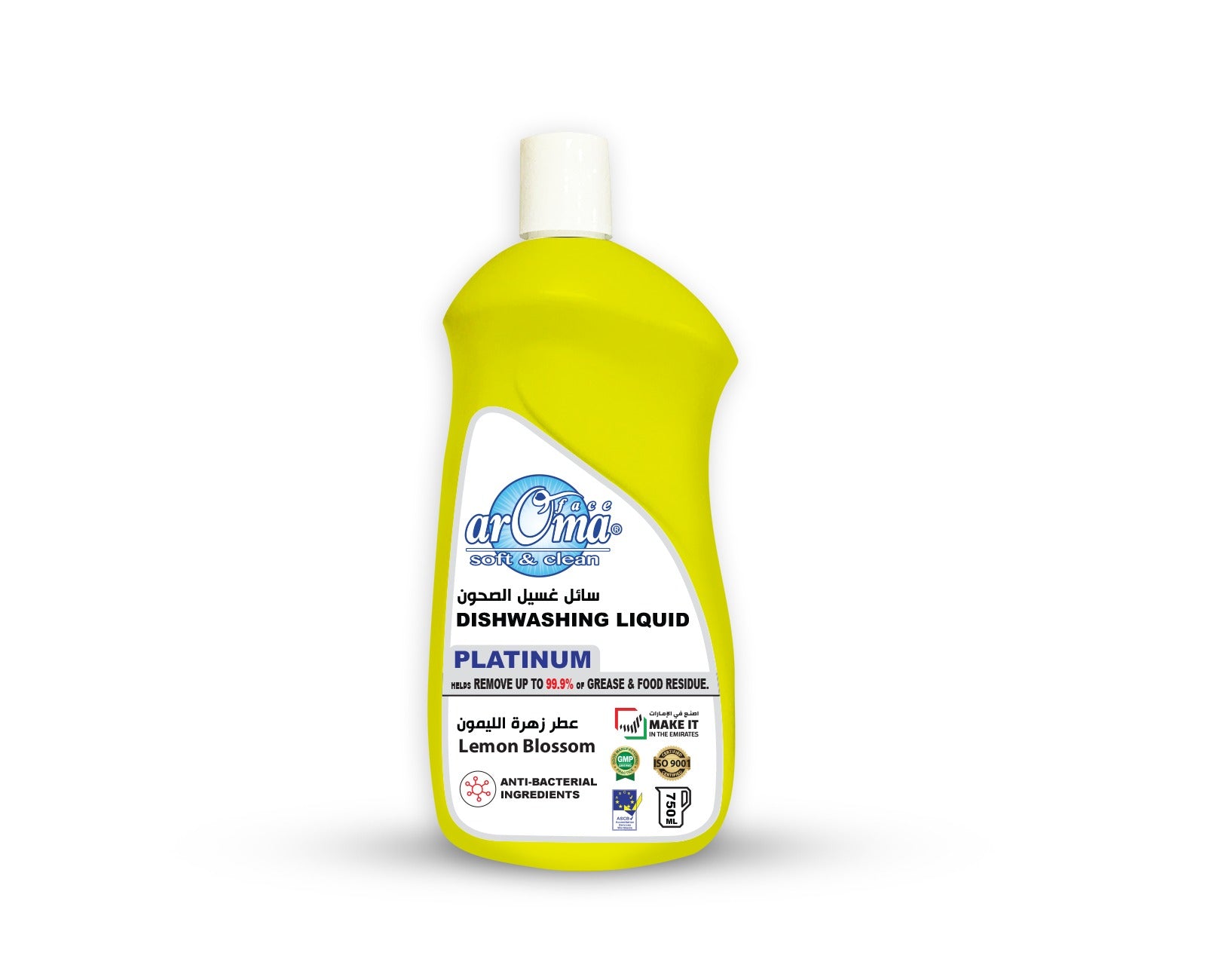 arOma face soft & Clean Dishwashing Liquid Rose 750ML