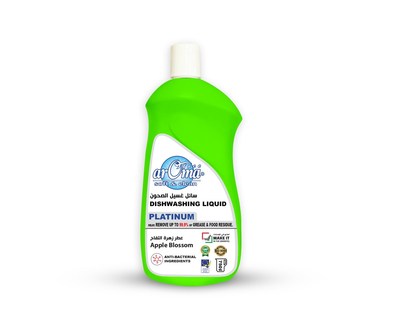 arOma face soft & Clean Dishwashing Liquid Rose 750ML